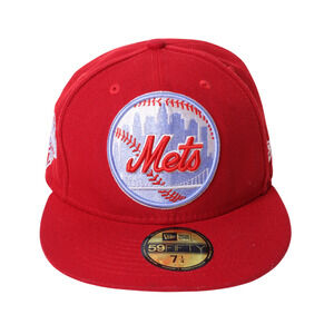 New York Mets New Era Cooperstown Collection 2000 World Series Hat - Red 7 1/4